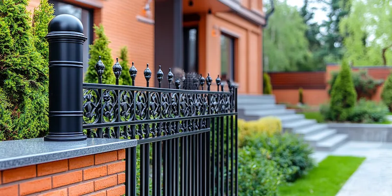 Moderne Gartengestaltung mit Zäunen aus Polen