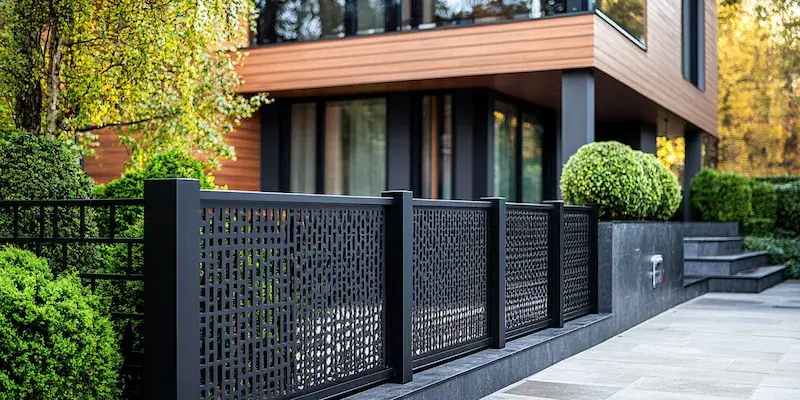 Metallzaun aus Polen mit Montage