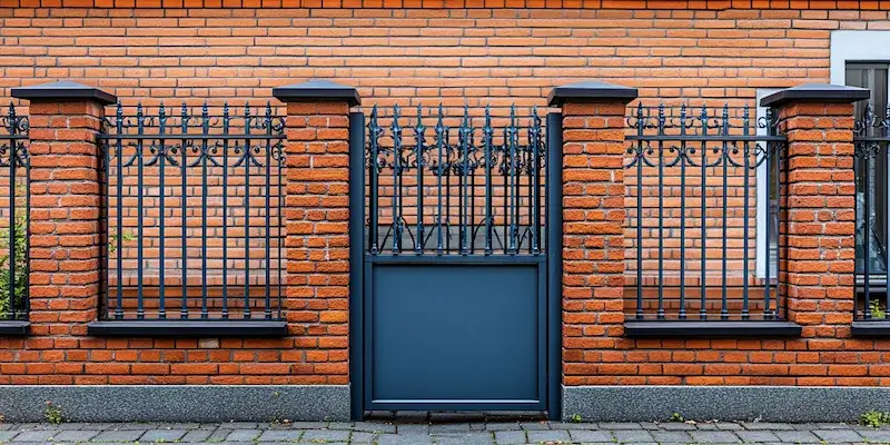 Moderne Zäune aus Polen