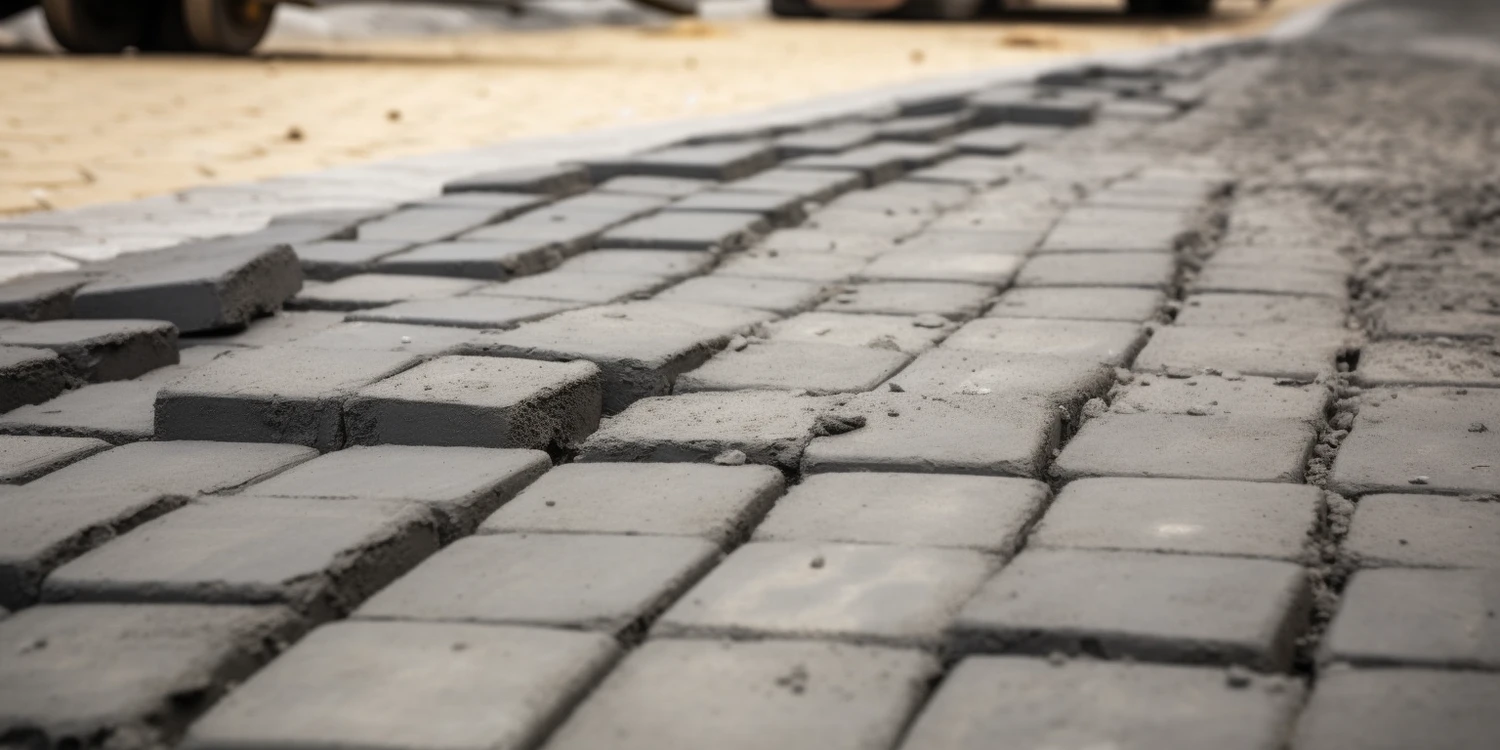 Podjazd z brukowanej kostki