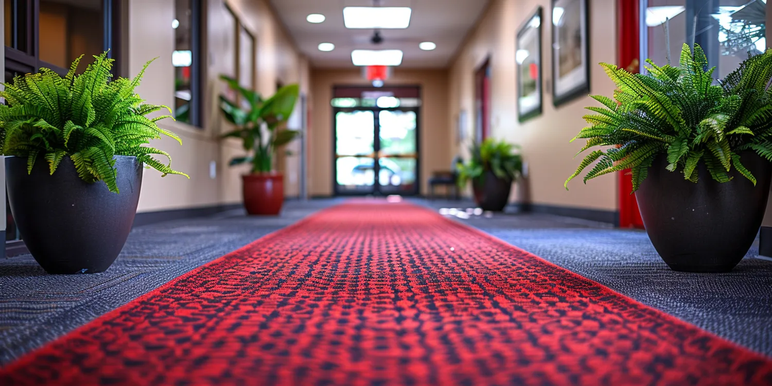 Wszechobecne plamy na wykładzinie biurowej